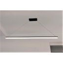 Ver imagem 3 de Pendente Led Slim 1m Preto Mesa Escritório Bancada H. Office