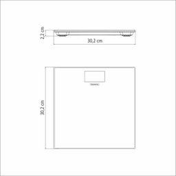 Balança Digital Tramontina inox e vidro temperado 180kg - 3
