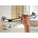 Ver imagem 3 de Alça Apoio Kit 2 Uni Inox 30cm Barra Suporte Anti Queda Cadeirante Gestante Idoso Criança Pcd Banhei