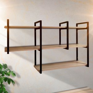 Prateleira Suspensa Moderna Elegante Modular Organizadora