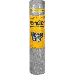 Tela Metálica Viveiro Hexagonal Malha 1/2" 24 Bwg x 1,0M com 50 Metros Vonder