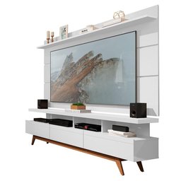 Rack com Painel para Sala 70 Polegadas Branco Acetinado Germai - 2