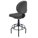 Ver imagem 2 de Cadeira Caixa Executiva Alta Preta Eduflex