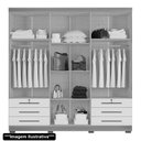 Ver imagem 3 de Guarda Roupa Casal Londres 6 Portas I03 Teka/Champagne - Mpozenato