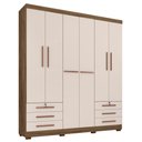 Ver imagem 1 de Guarda Roupa Casal Londres 6 Portas I03 Teka/Champagne - Mpozenato