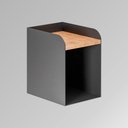Ver imagem 2 de Mesa de Cabeceira Aerea 20cm em Aço Nicho Decorativo Suspenso para Quarto Linha Home Morphi - Preta