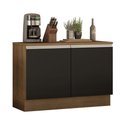 Ver imagem 1 de Balcão de Pia Madesa Glamy 120cm 2 Portas Tampo Rustic Preto
