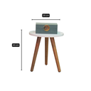 Ver imagem 2 de Mesinha de Canto Redonda Moderna Decorativa