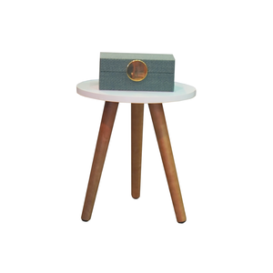 Mesinha de Canto Redonda Moderna Decorativa