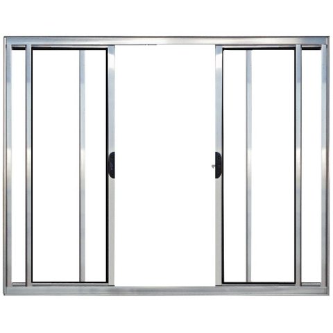 Janela Vitro 4 Folhas Alumínio Brilhante 1.20 x 1.50 Modular