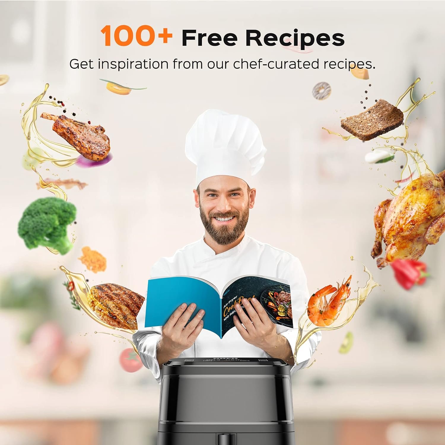 Dreo Air Fryer Pro Max, 11 em 1 Ar de 37º até 232º Preta - 7