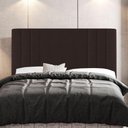 Ver imagem 7 de Kit Cabeceira e Baú Cama Box King Size Grace 195cm Marrom
