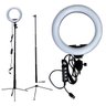 Kit Youtuber Profissional Selfie Ring Light Iluminação 8 Polegadas com Tripe Bastao Gopro Fotos Usb - 2