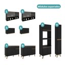 Ver imagem 6 de Cozinha Completa Atlanta Zone 17 Portas 2 Gavetas MDP Preto Touch Carraro