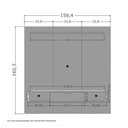 Ver imagem 3 de Painel para Tvs 65" Lisboa Off White e Naturalle Ripado Bechara