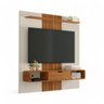 Painel para Tvs 65" Lisboa Off White e Naturalle Ripado Bechara - 2
