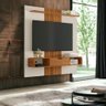 Painel para Tvs 65" Lisboa Off White e Naturalle Ripado Bechara - 1