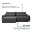 Ver imagem 6 de Sofá Veludo Cinza 290cm Kairós
