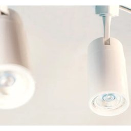 Trilho Eletrificado de Embutir Industrial Sala Escritório Decoração Casa 1M com 5 Spots Branco - 9