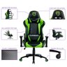 Cadeira Gamer Elements Veda Terra Preto/Verde - 4
