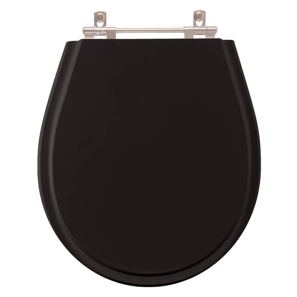 Tampa de Vaso Aries Preto para Bacia Eternit 6lpf - 1