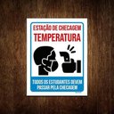 Ver imagem 1 de Kit 10 Placas Estação Checagem Temperatura Estudantes