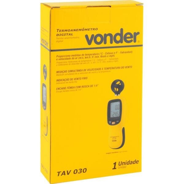 Termoanemômetro Digital Tav 030 Vonder - 3