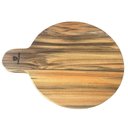 Ver imagem 7 de Kit 10 Petisqueiras Madeira Teca 23cm Cabo Tábua Servir Frios Carne Aperitivos Restaurante