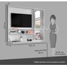 Painel para Tv Suspenso até 42 Polegadas Branco Passion Minha Casa - 8