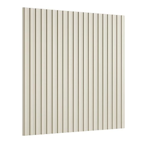 Painel Ripado Decorativo 240cm X 240cm em Madeira Mdf Cor:luna