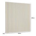 Ver imagem 2 de Painel Ripado Decorativo 240cm X 240cm em Madeira Mdf Cor:luna