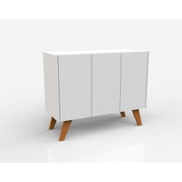 Buffet Retrô 3 Portas Manu Ypê Off White - 3