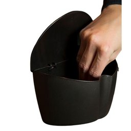 Saleiro de Cozinha com Tampa 500 Ml Pote Sal Preto Uz - 4