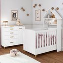 Ver imagem 5 de Estante Casinha Infantil Organizadora Com Cabideiro Milka M08 Branco - Mpozenato