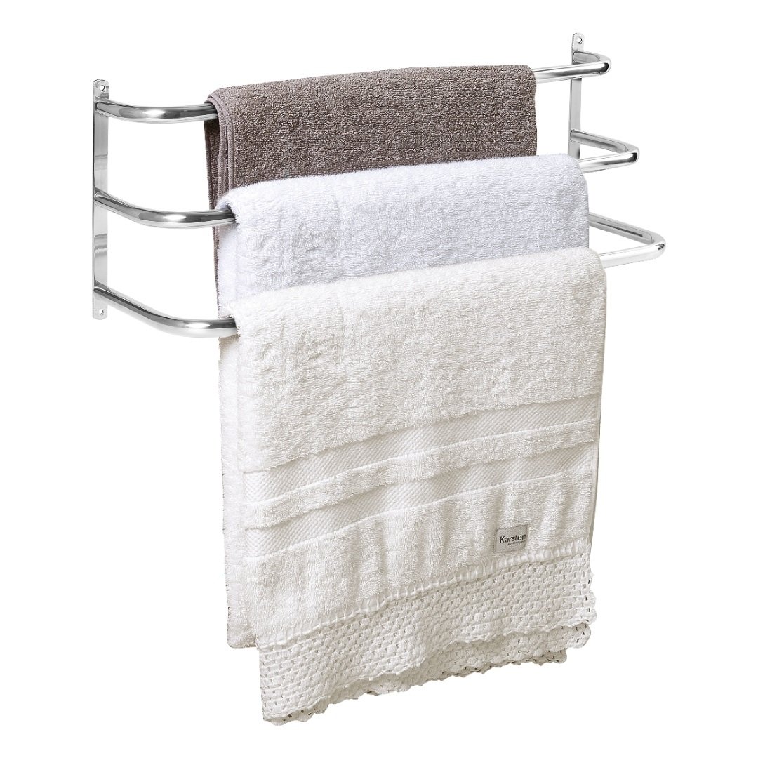 Porta Toalhas Toalheiro Triplo Para Porta Ou Parede 60cm - 1
