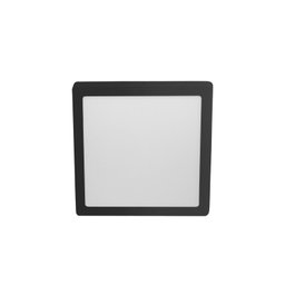 PLAFON LED 18W LUX QUADRADO SOBREPOR PRETO 4000K:Preto/Unico - 3