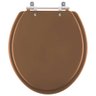 Assento Sanitário Convencional / Oval Ocre (marrom) para Vaso Incepa - 1