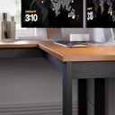 Ver imagem 5 de Escrivaninha em L de Canto para Escritório Home Office Estilo Industrial Berlim