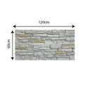 Ver imagem 4 de Revestimento de Parede 3D Pedra Leve Decorativa Palito 120cm x 60cm x 2,5cm Formaco Decor Bege