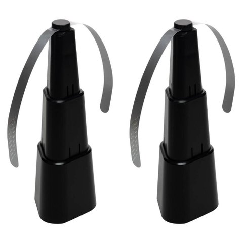 Kit 2 Ventiladores de Mesa a Pilha Repelente Insetos Retrátil Pequeno Lyor Plástico Preto