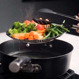 Cesto Cozimento a Vapor De Legumes e Verduras De Inox - 3