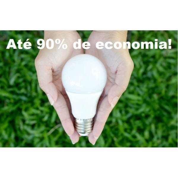 Kit 10 Lâmpada Led 9w Bulbo E27 Bivolt 6500K Branco Frio - 4