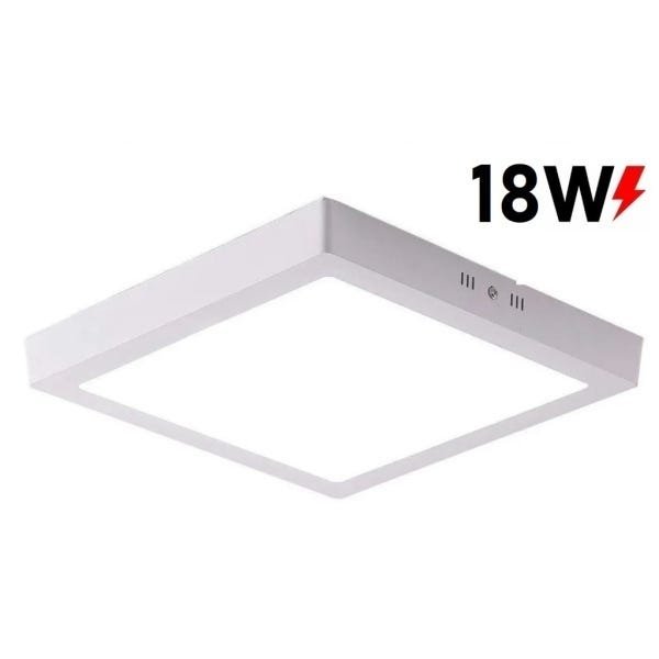 Painel Plafon LED 18W Sobrepor Bivolt 6500K Branco-Frio - 6