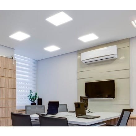 Painel Plafon LED 18W Embutir Bivolt 6500K Branco-Frio - 4