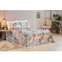 Ver imagem 2 de Cobre Leito Casal King Arezzo Piquet 3 Peças Patchwork Tiffany