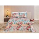 Ver imagem 1 de Cobre Leito Casal King Arezzo Piquet 3 Peças Patchwork Tiffany