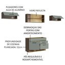 Ver imagem 4 de Cozinha Compacta com Armário e Balcão Cinza Agata Madesa