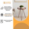 Conjunto Mesa Lateral Cobre Tampo Com Espelho - Sanna Decor - 4