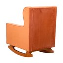 Ver imagem 6 de Poltrona C/ Puff Balanço Amamentação Aurora Veludo Terracota - Lm Decor