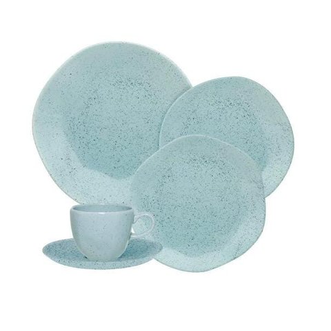 Aparelho de Jantar e Chá Oxford 30 Peças Blue Bay - 9507